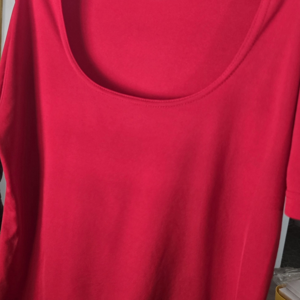 Bold Red Blouse